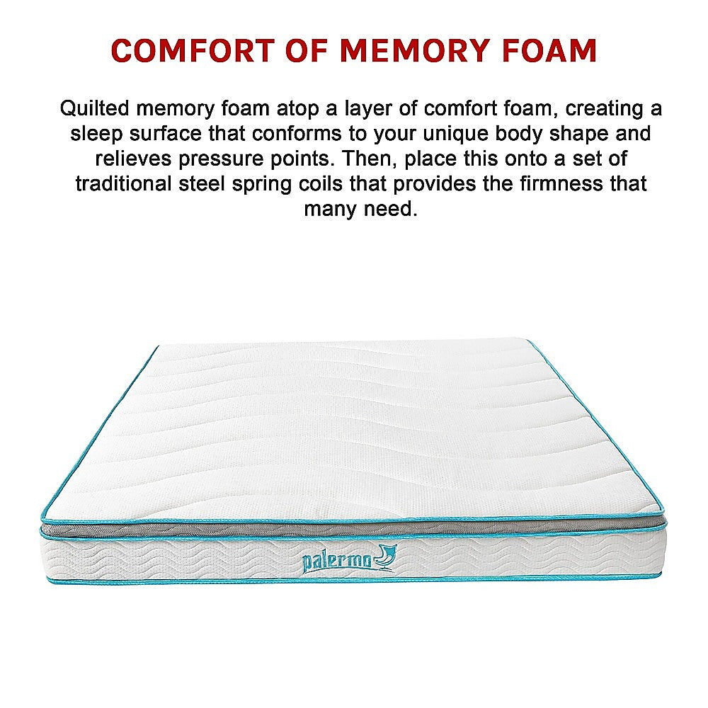 Palermo King 20Cm Memory Foam And Innerspring Hybrid Mattress