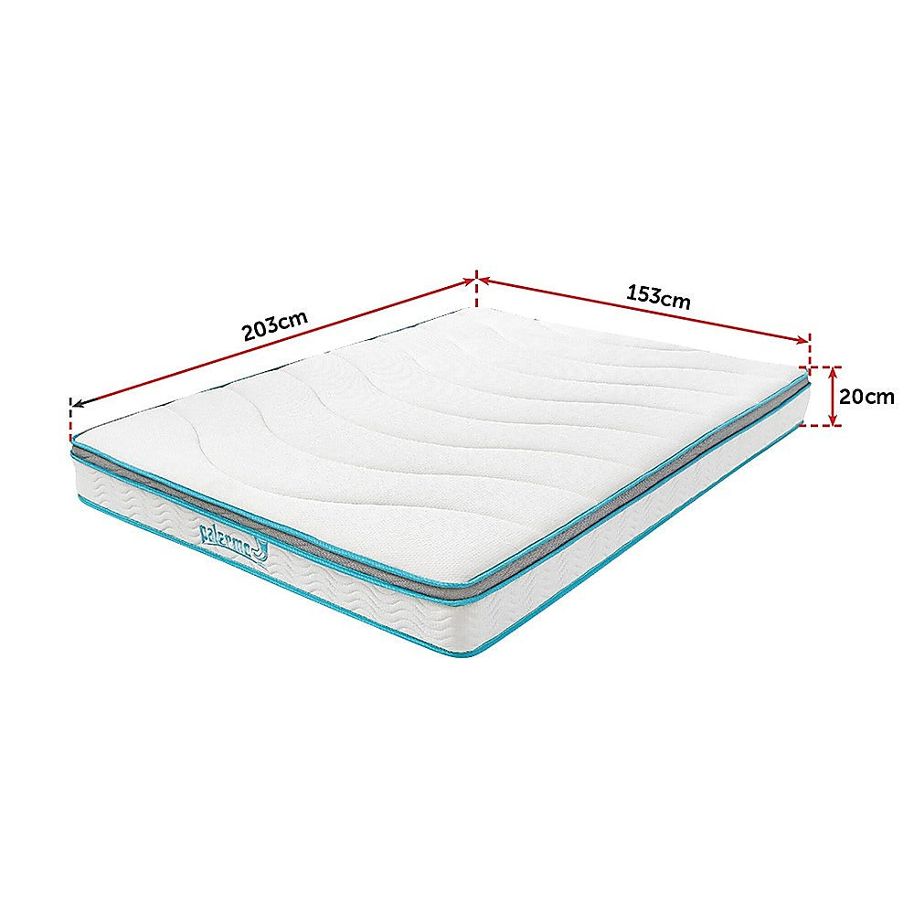 Queen 20Cm Memory Foam And Innerspring Hybrid Mattress