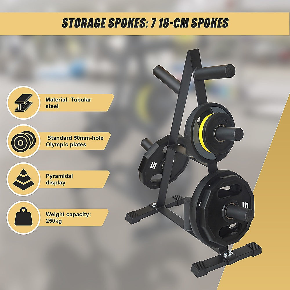 Heavy-Duty Olympic Weight Plate Storage Rack - 250kg