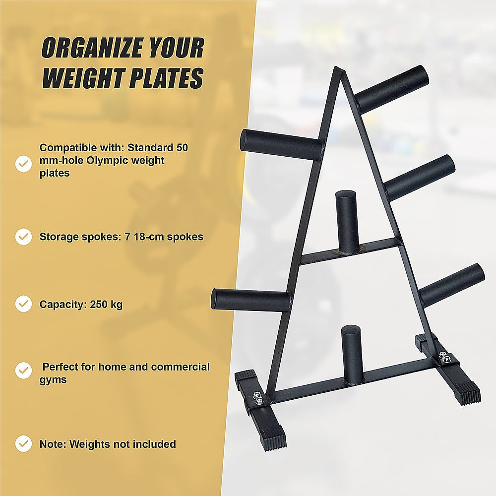 Heavy-Duty Olympic Weight Plate Storage Rack - 250kg