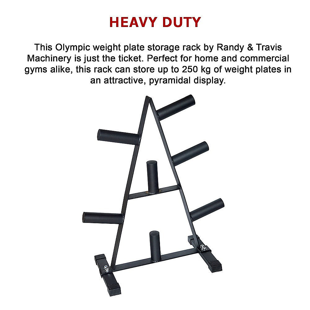 Heavy-Duty Olympic Weight Plate Storage Rack - 250kg