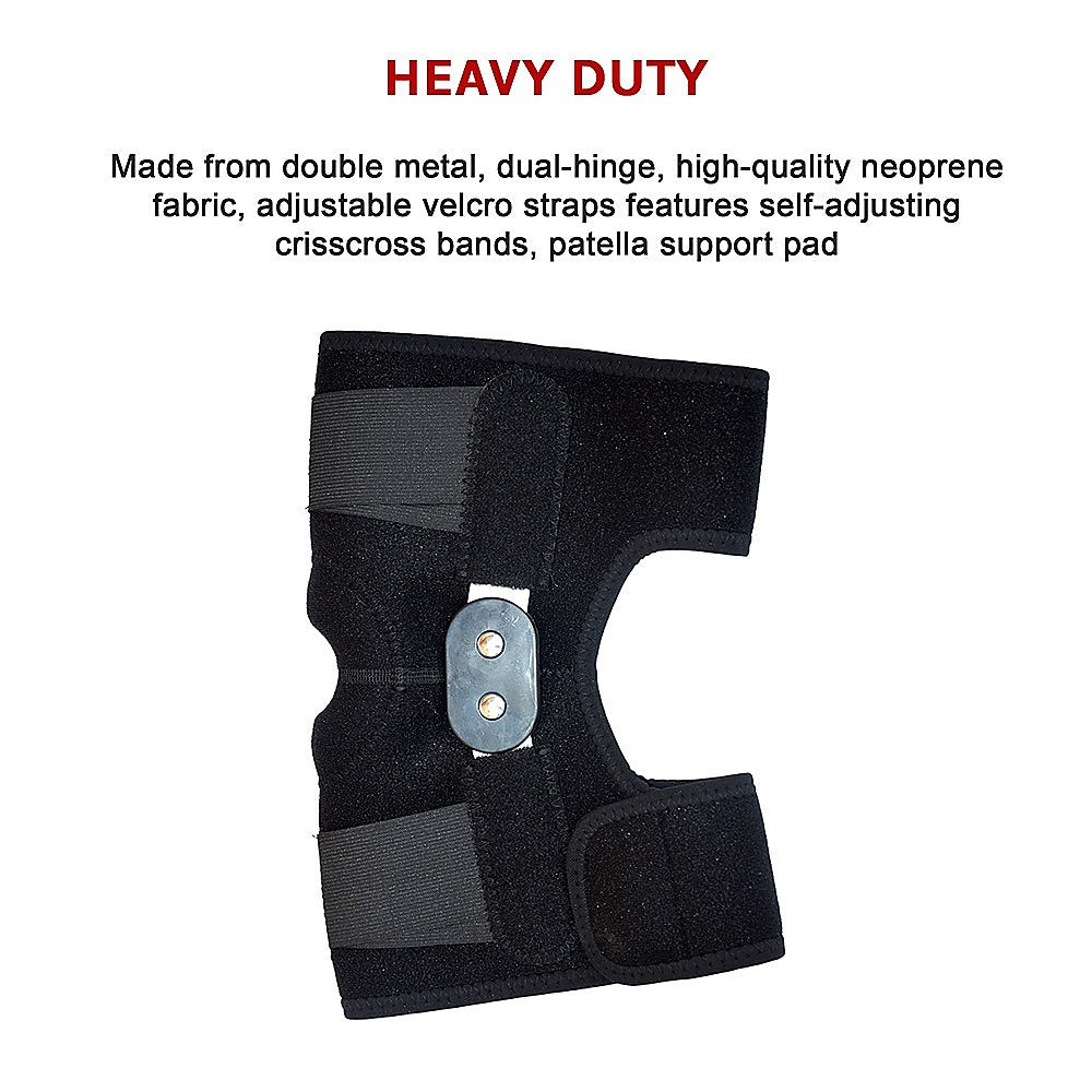 Hinged Full Knee Support Brace Protection Arthritis Injury Sports