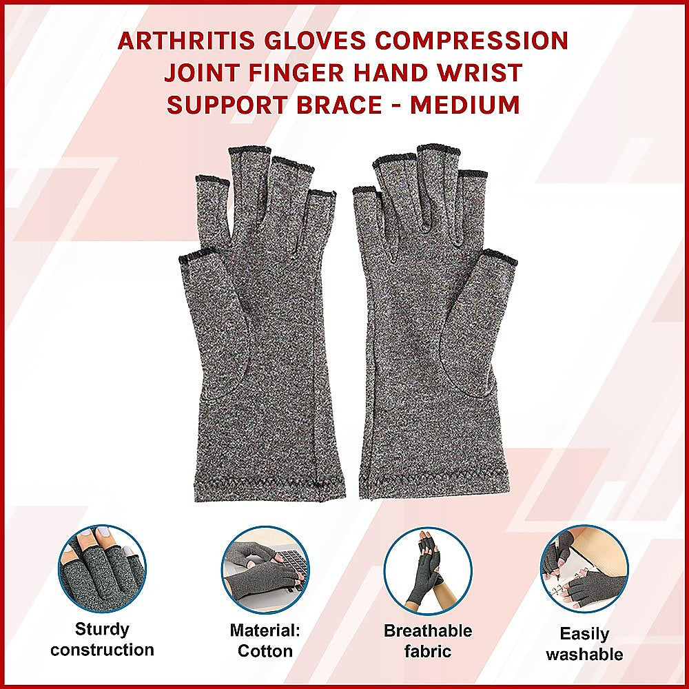 Medium Arthritis Compression Gloves Wrist Support Brace