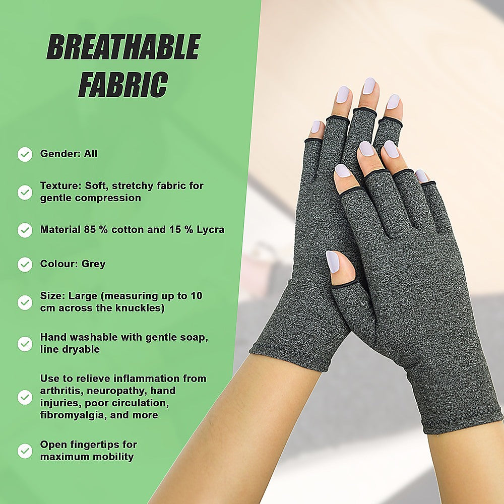 Large Arthritis Compression Gloves for Hand Support