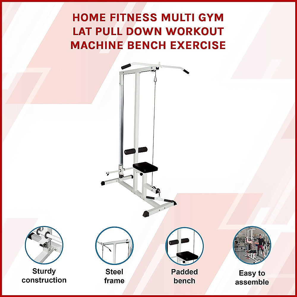 Heavy-Duty Home Gym Workout Machine with Bench