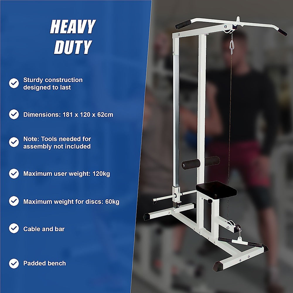 Heavy-Duty Home Gym Workout Machine with Bench