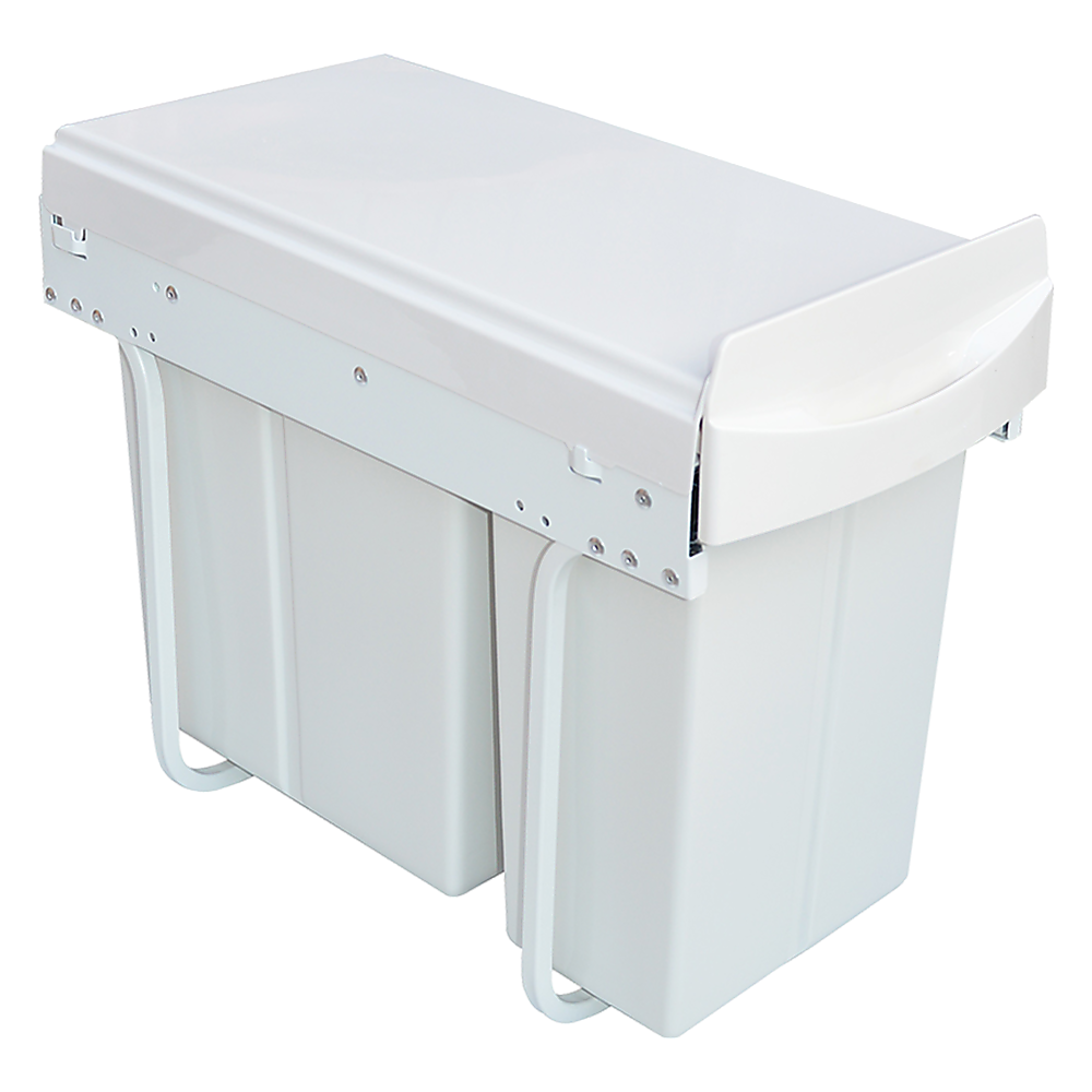 Kitchen Dual Slide Bin 10L+20L Garbage Rubbish Waste