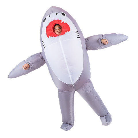 Shark Fancy Dress Fan Inflatable Costume Suit