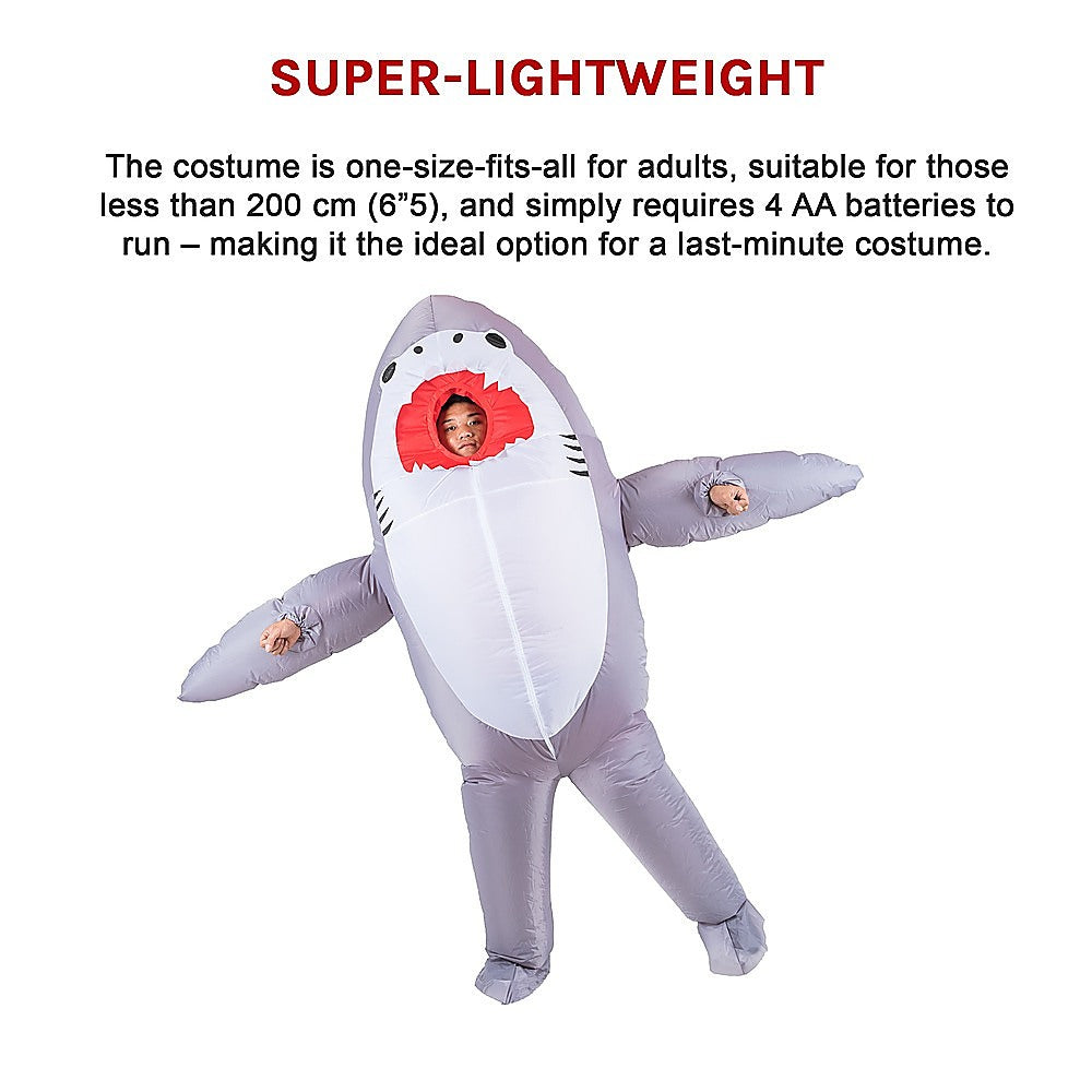 Shark Fancy Dress Fan Inflatable Costume Suit