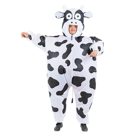 Cow Fancy Dress Fan Inflatable Costume Suit