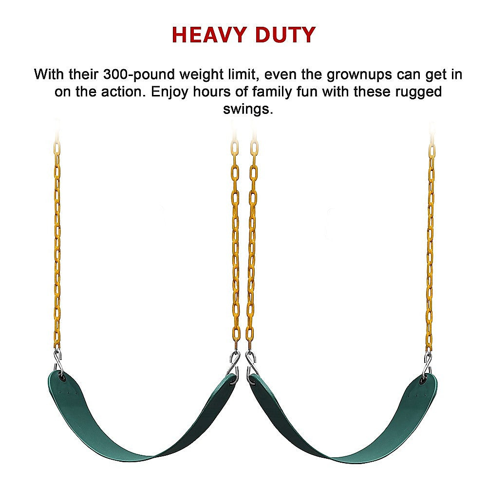 Heavy Duty Swing Seats With 66" Chain, 2-Pack