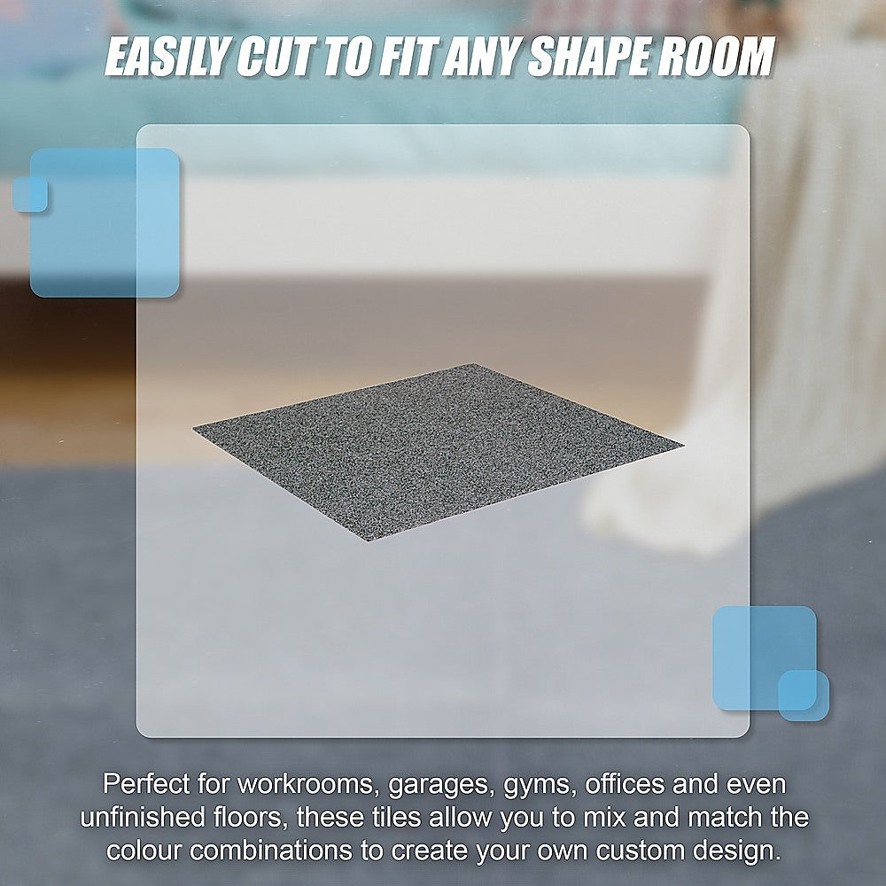 Premium Carpet Tiles Box, Grey