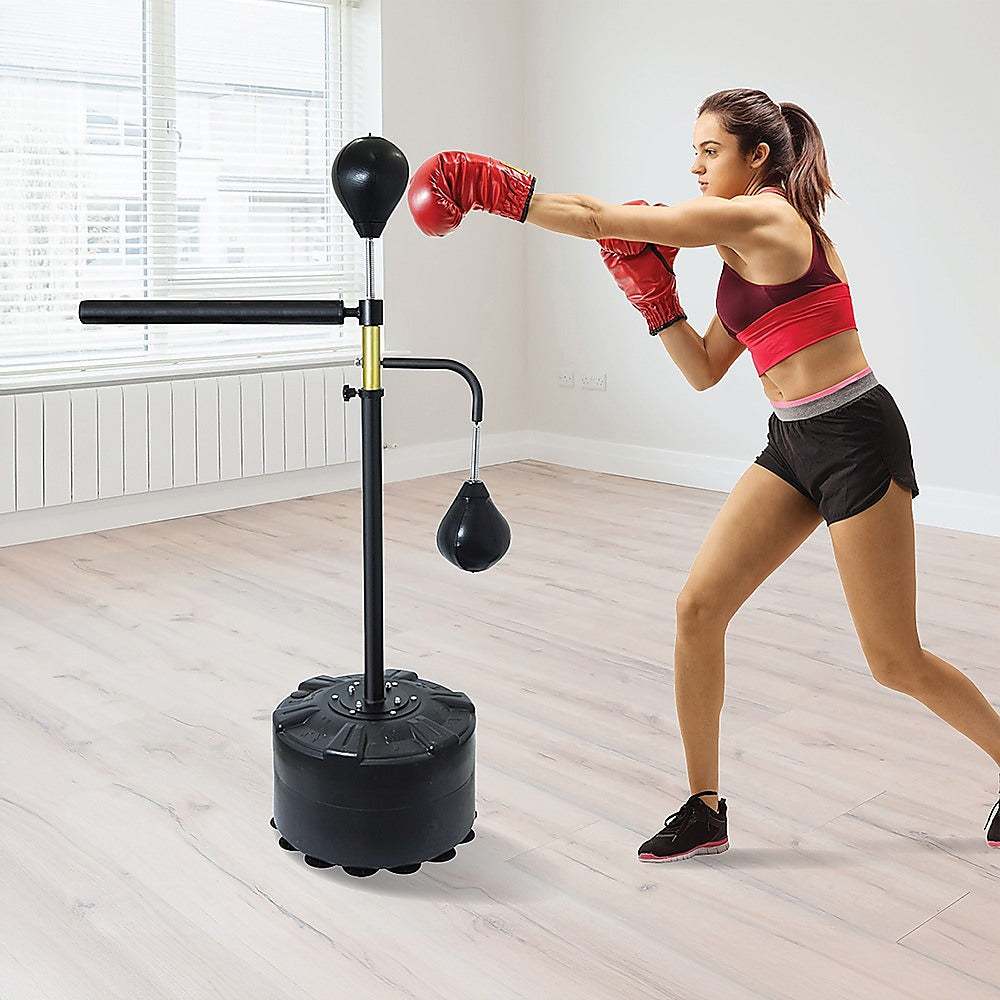 Freestanding Punching Bag with Speedball