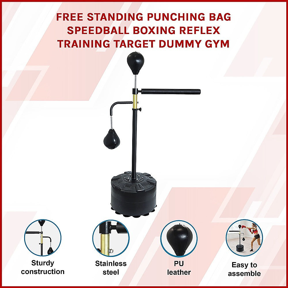 Freestanding Punching Bag with Speedball