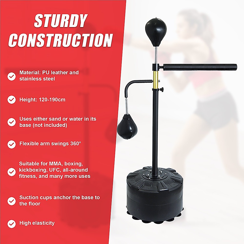 Freestanding Punching Bag with Speedball