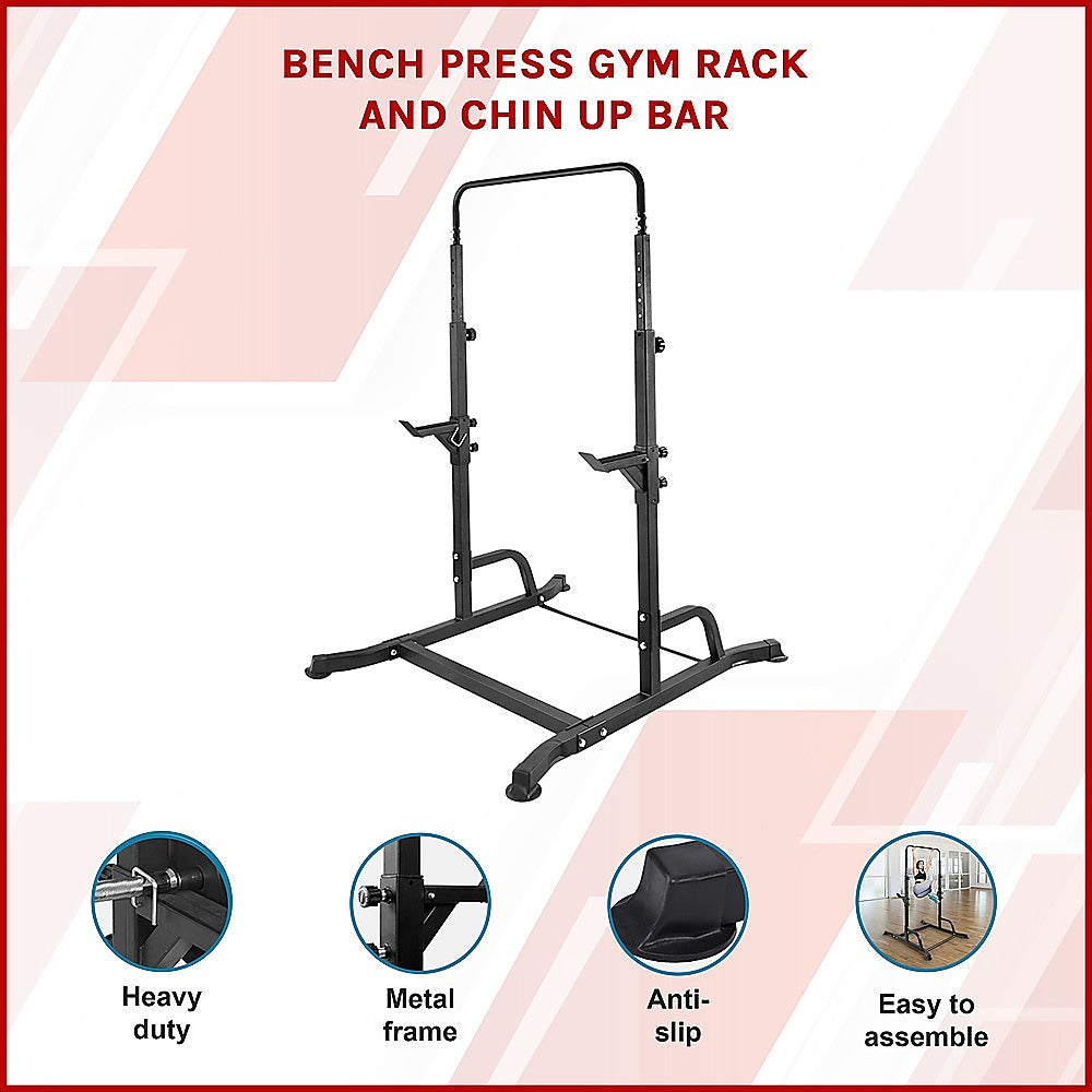 Bench Press Gym Rack with Chin Up Bar