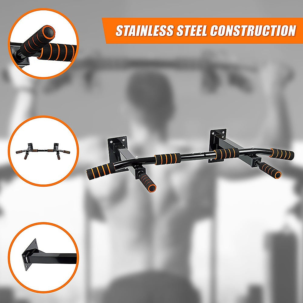 Heavy-Duty Wall/Ceiling Mounted Chin Up Pull Up Bar