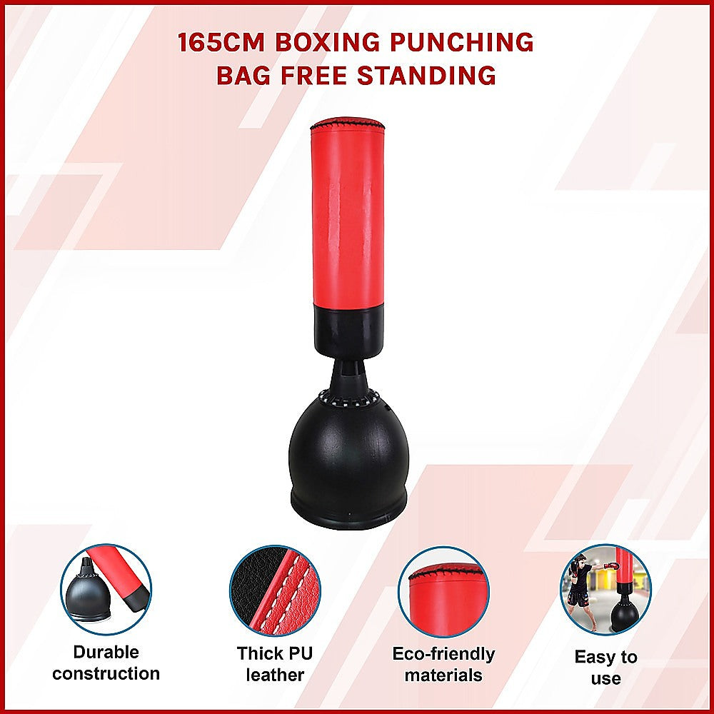 Heavy-Duty Free Standing Boxing Punching Bag - 165CM