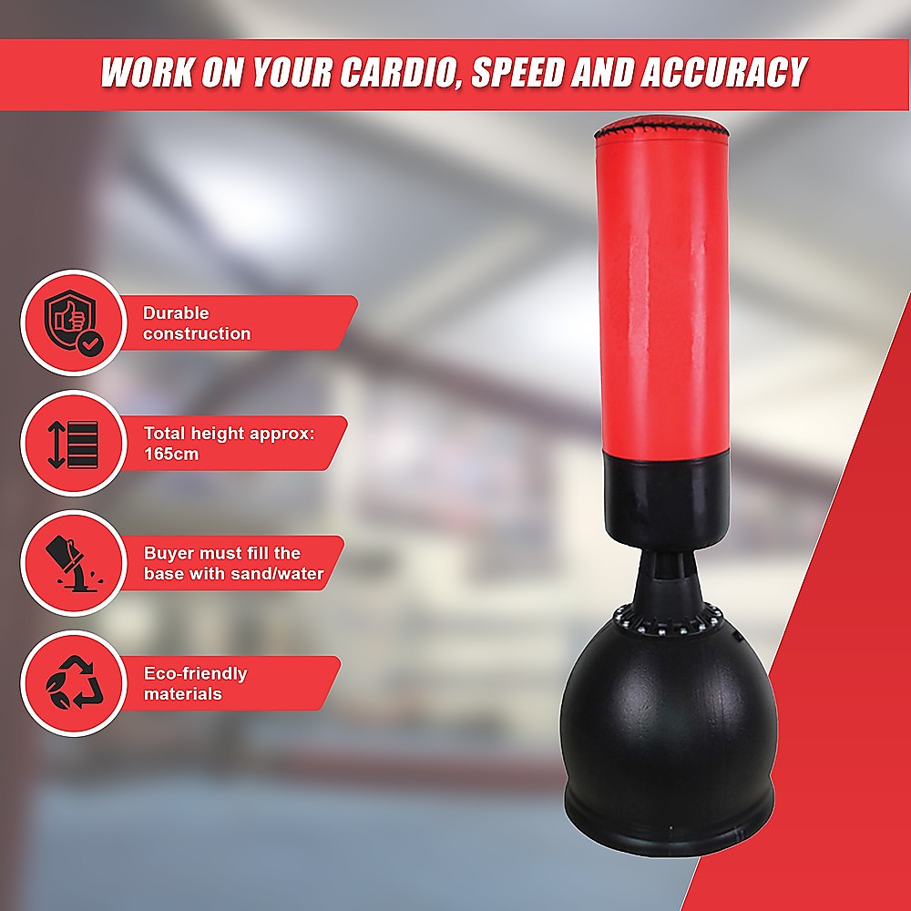 Heavy-Duty Free Standing Boxing Punching Bag - 165CM