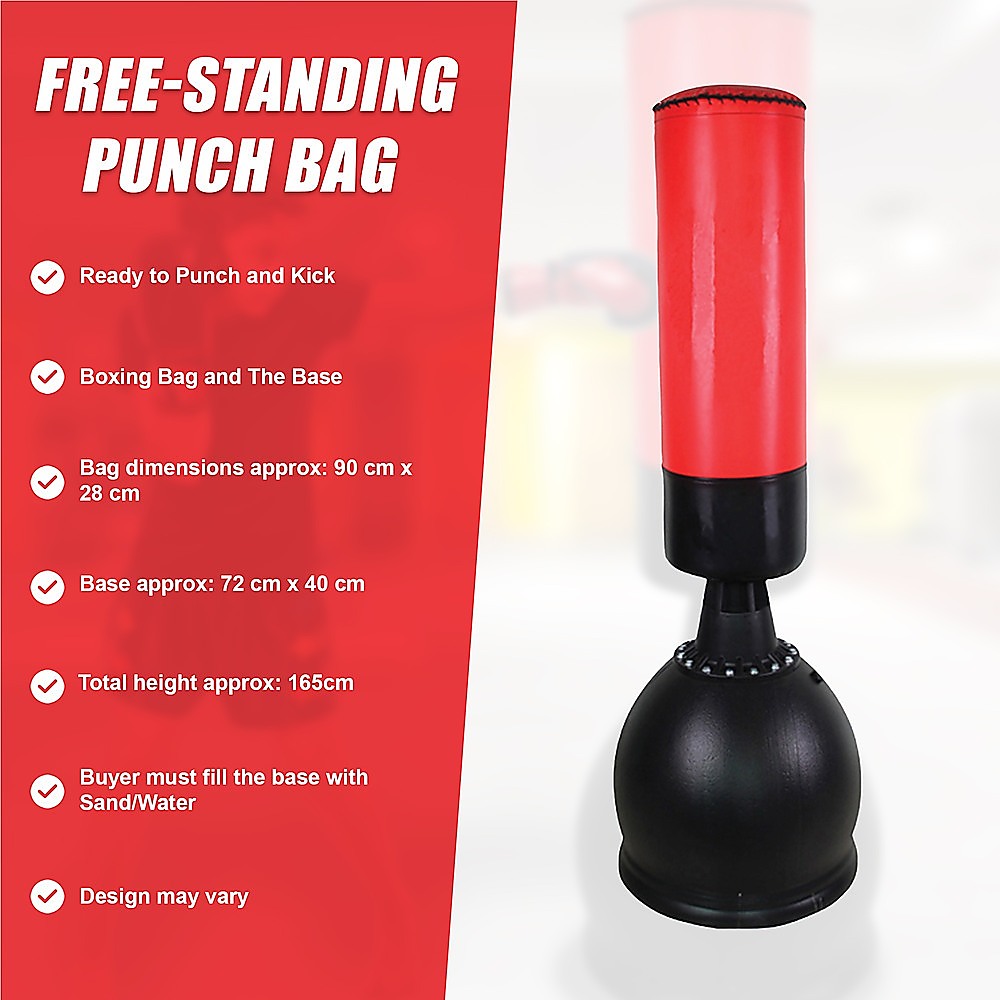 Heavy-Duty Free Standing Boxing Punching Bag - 165CM