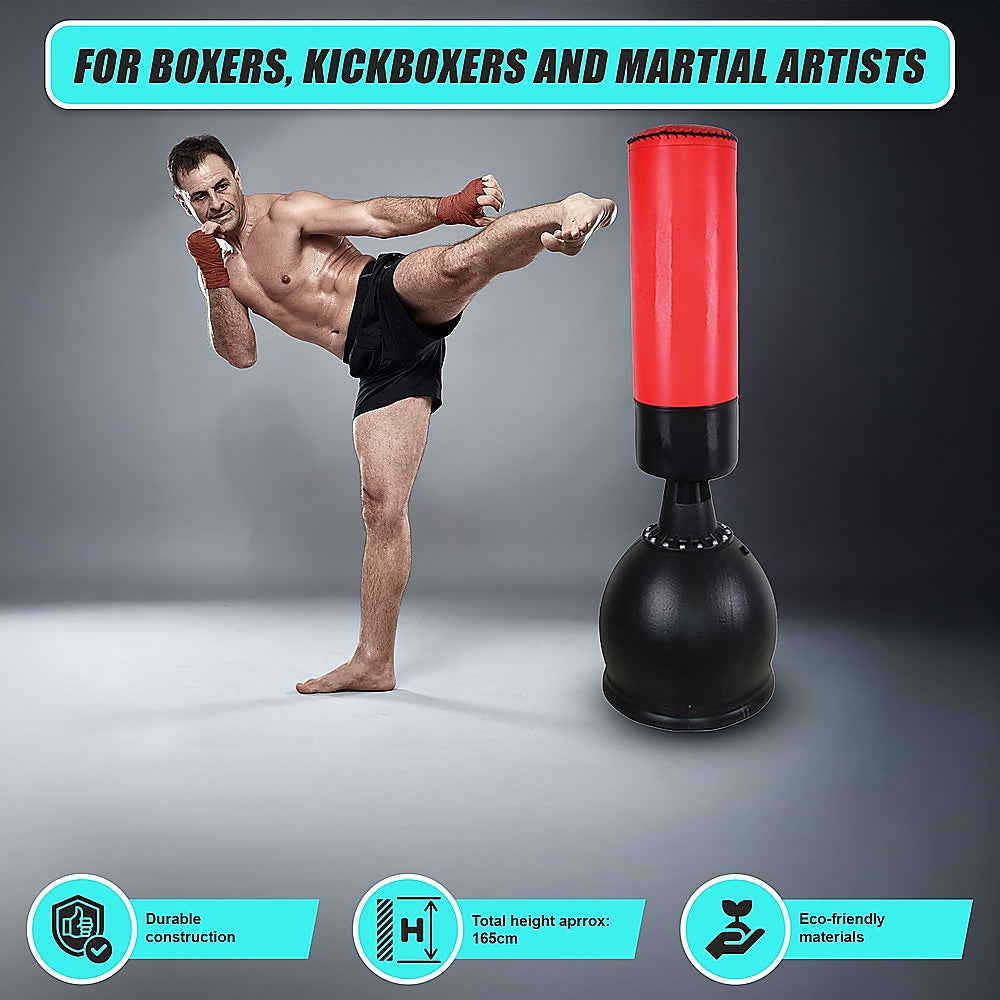 Heavy-Duty Free Standing Boxing Punching Bag - 165CM