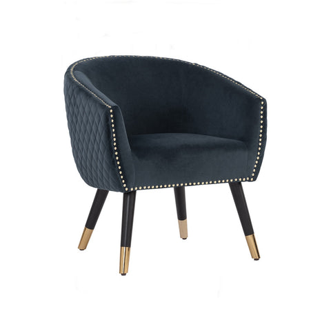 Blue Tub Lounge Chair - Accent Armchair