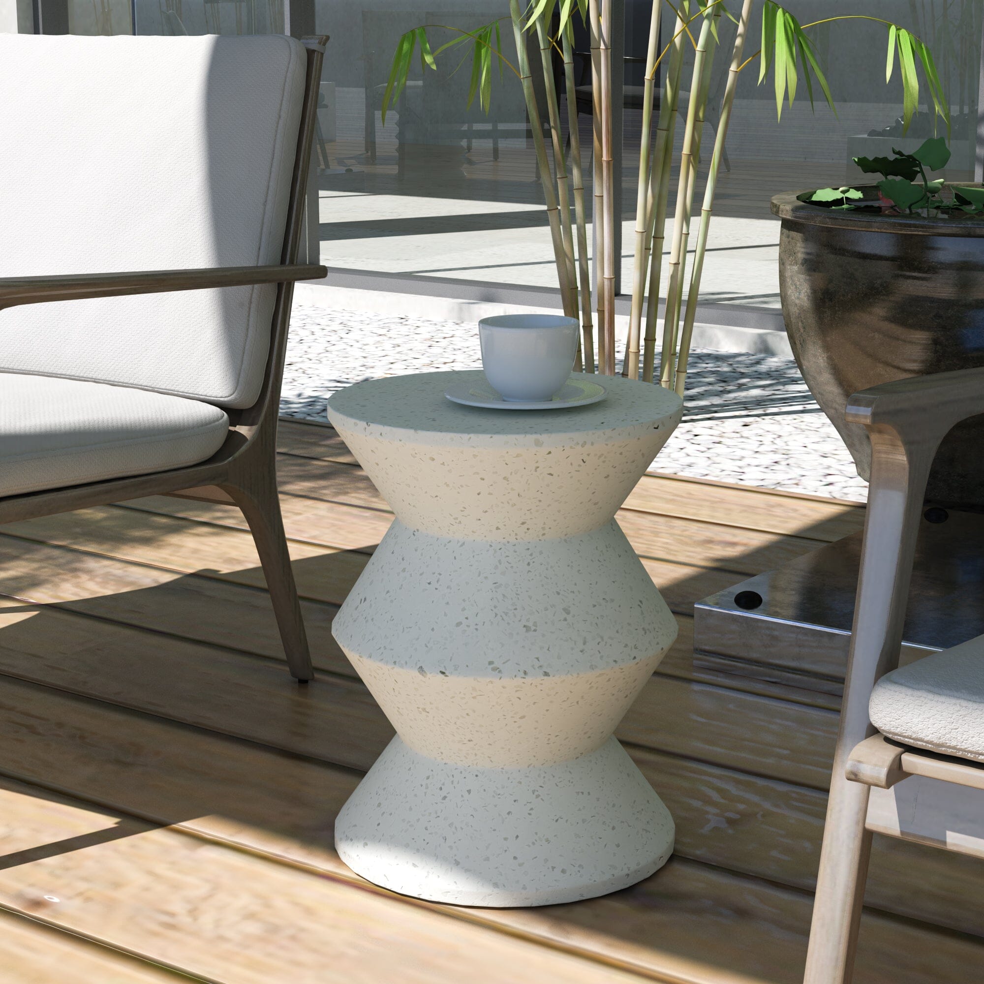 Moss Cement Side Table