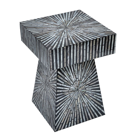 Pyramid Mother Of Pearl Hand Made Side Table