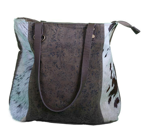 Floral Cowhide Bag