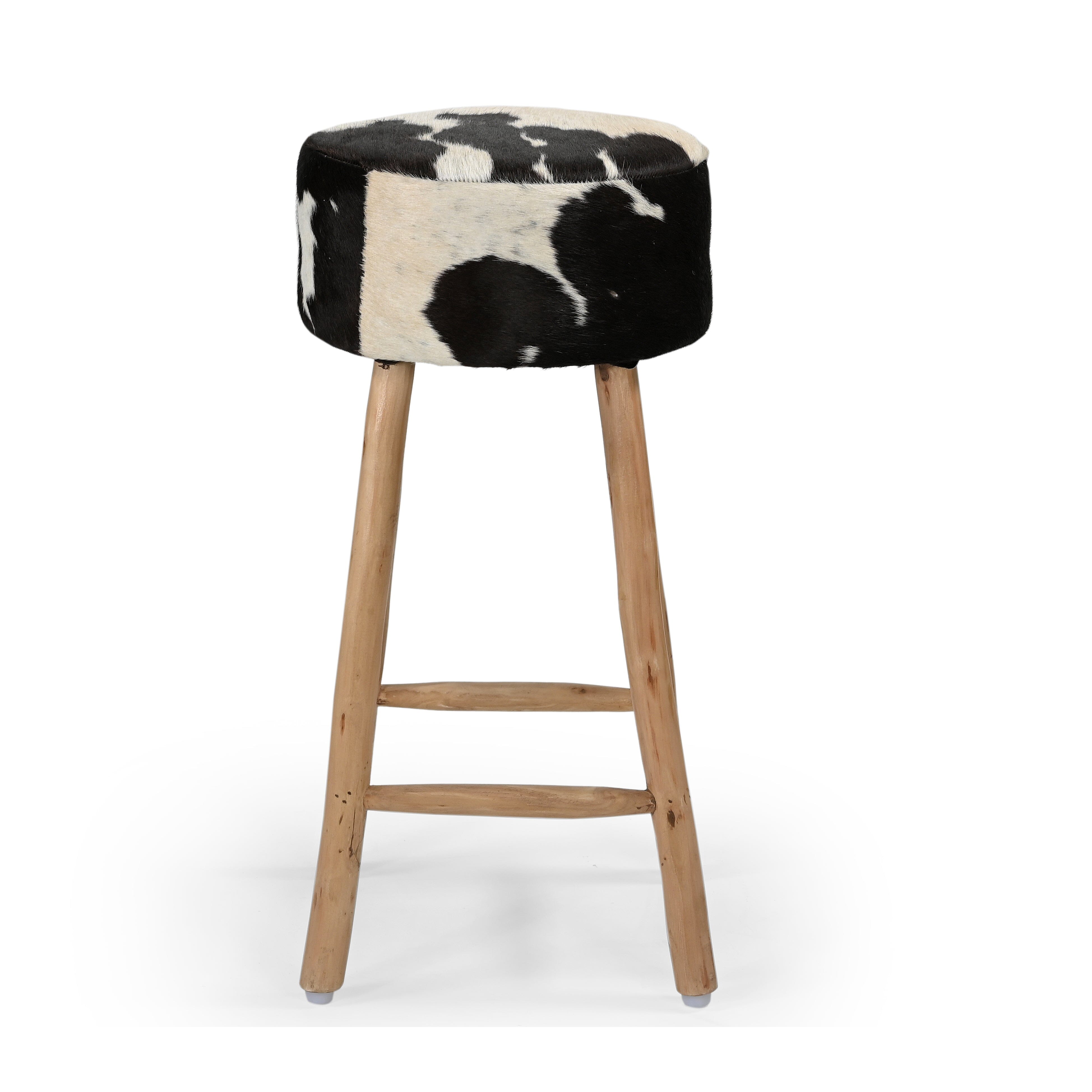 Cowhide Bar Stool