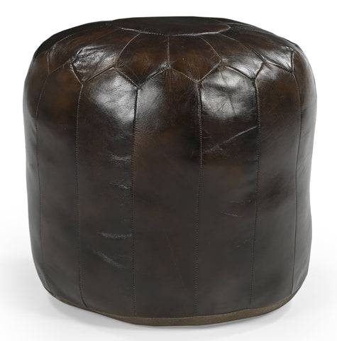 Genuine Leather Moroccan Ottoman