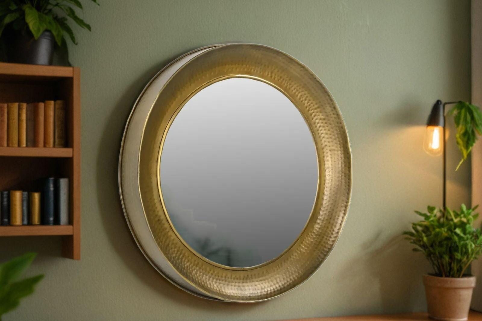 Hand Made Metal Mirror