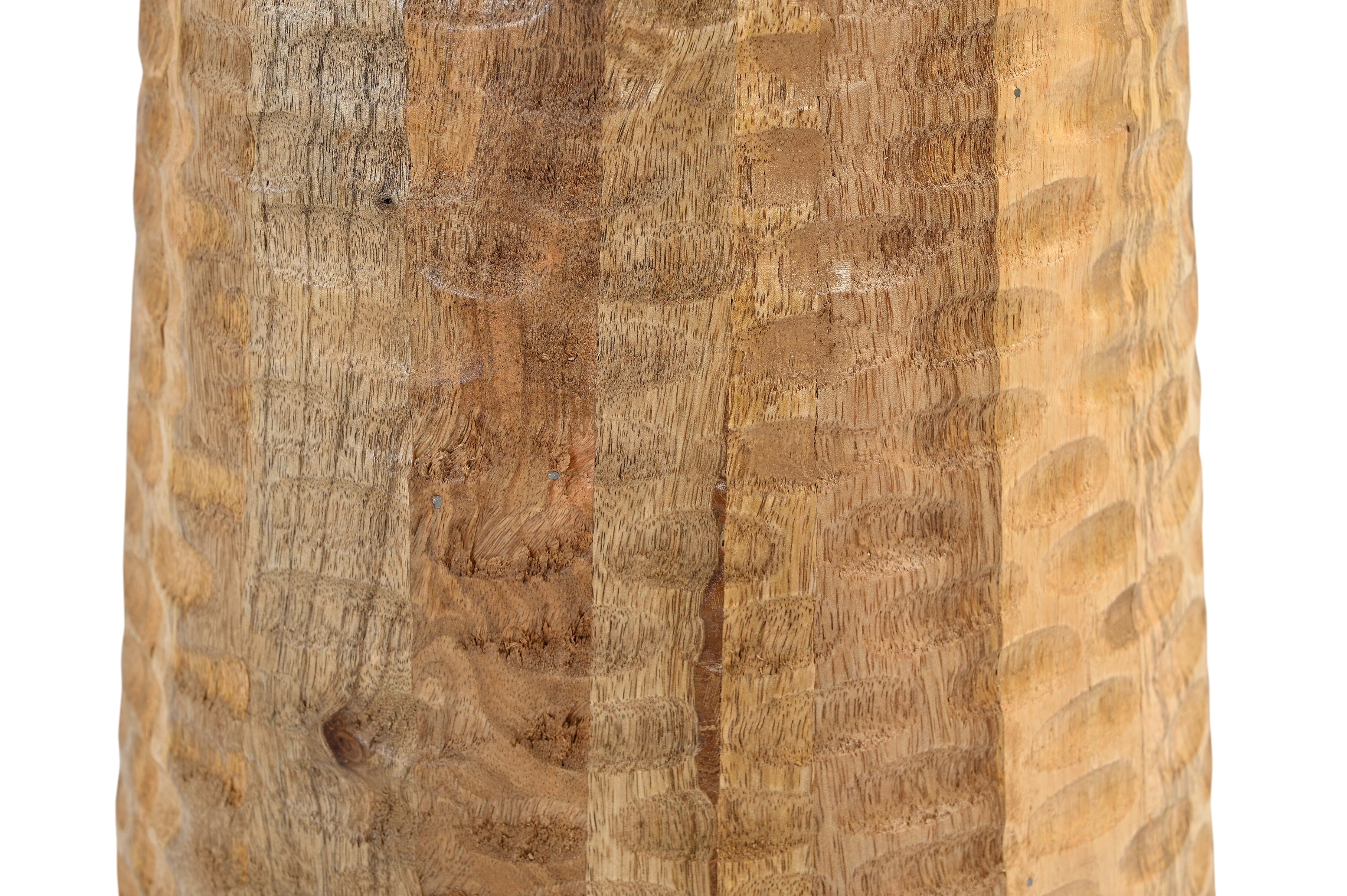 Hammered Hand Crafted Hardwood Side Table