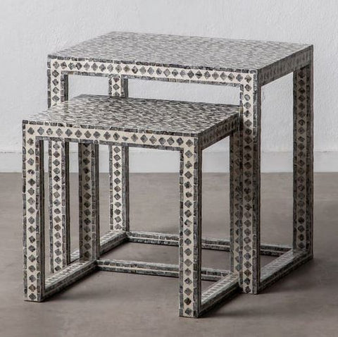 Claire Shell Inlay Nesting Tables