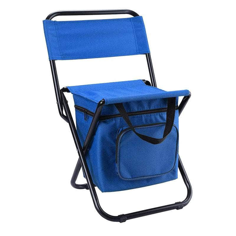 Green Portable 3-in-1 Folding Camping Chair with Storage Bag