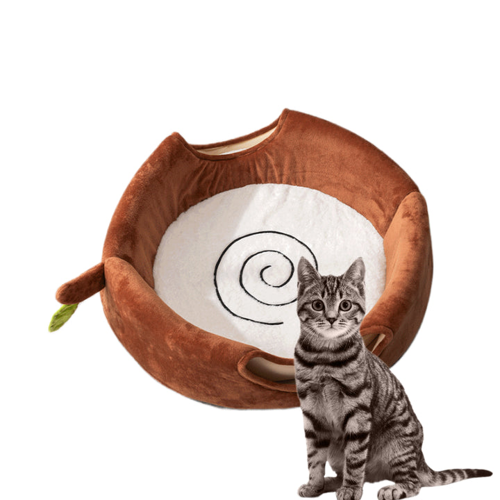 M Convertible Tree Stump Cat Bed - Foldable