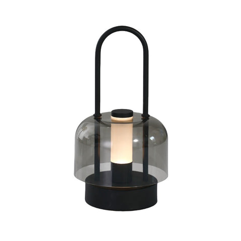 Modern Black LED Lantern - Touch Control & USB Rechargeable