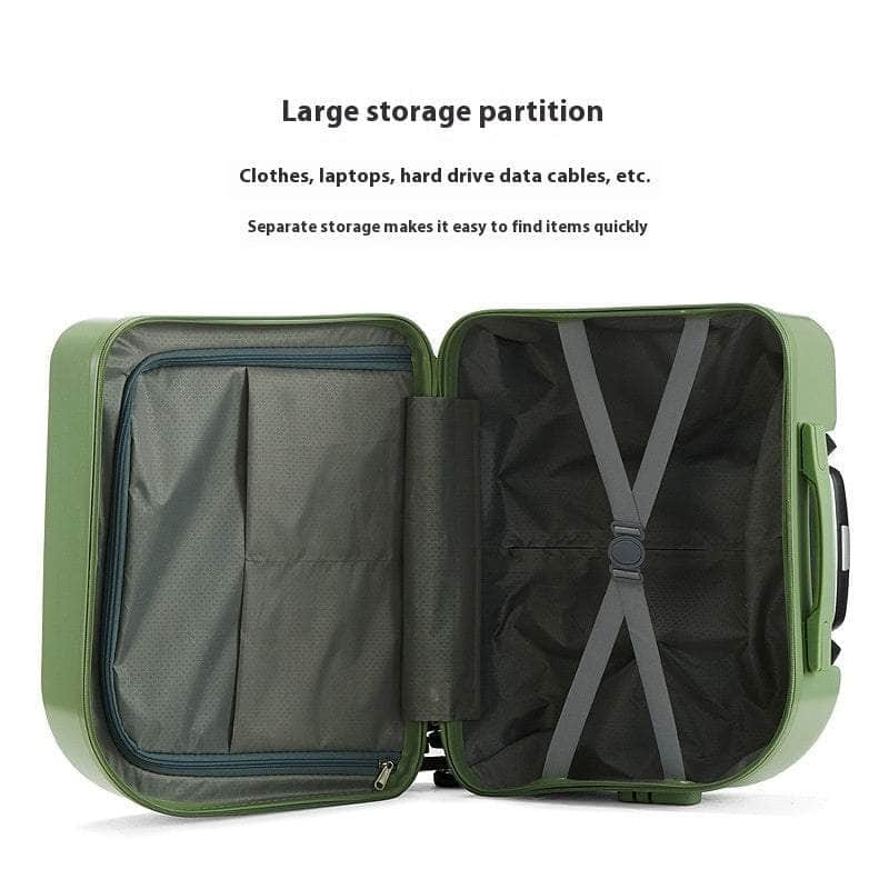 Mint Green 18-Inch Lightweight Carry-On Luggage