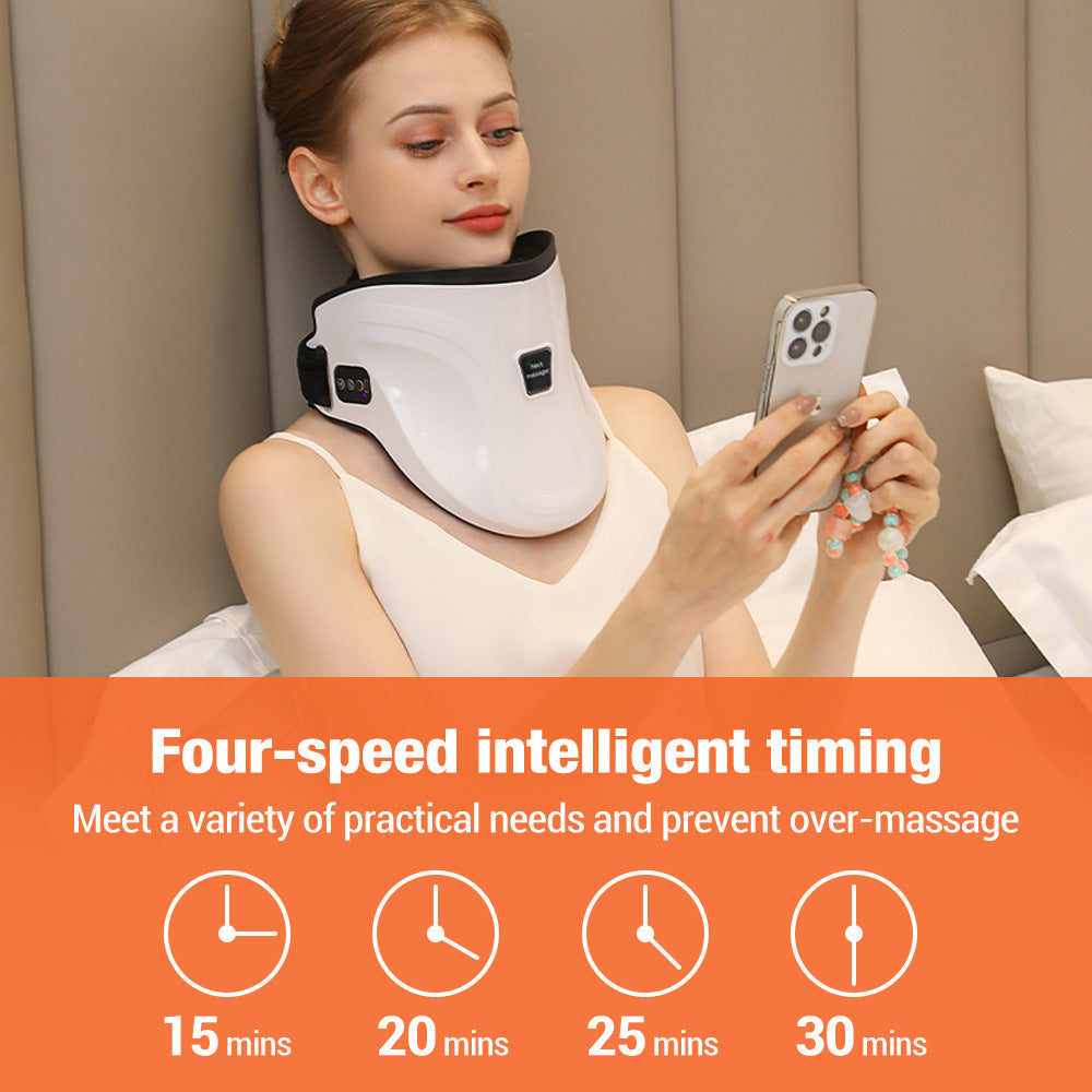 Electric Heated Neck Massager with Carbon Fiber Infrared Therapy & Customizable