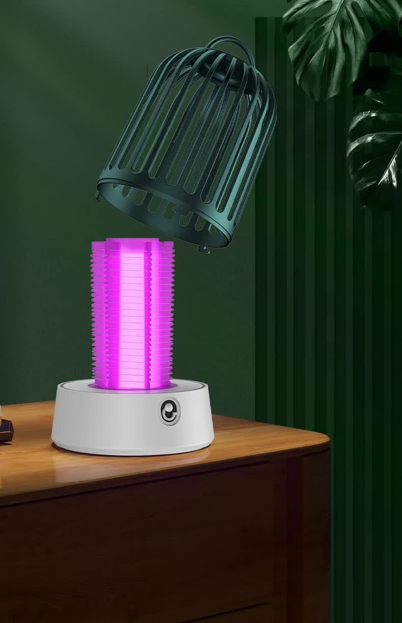 Green Electric Mosquito Killer Lamp - USB Rechargeable