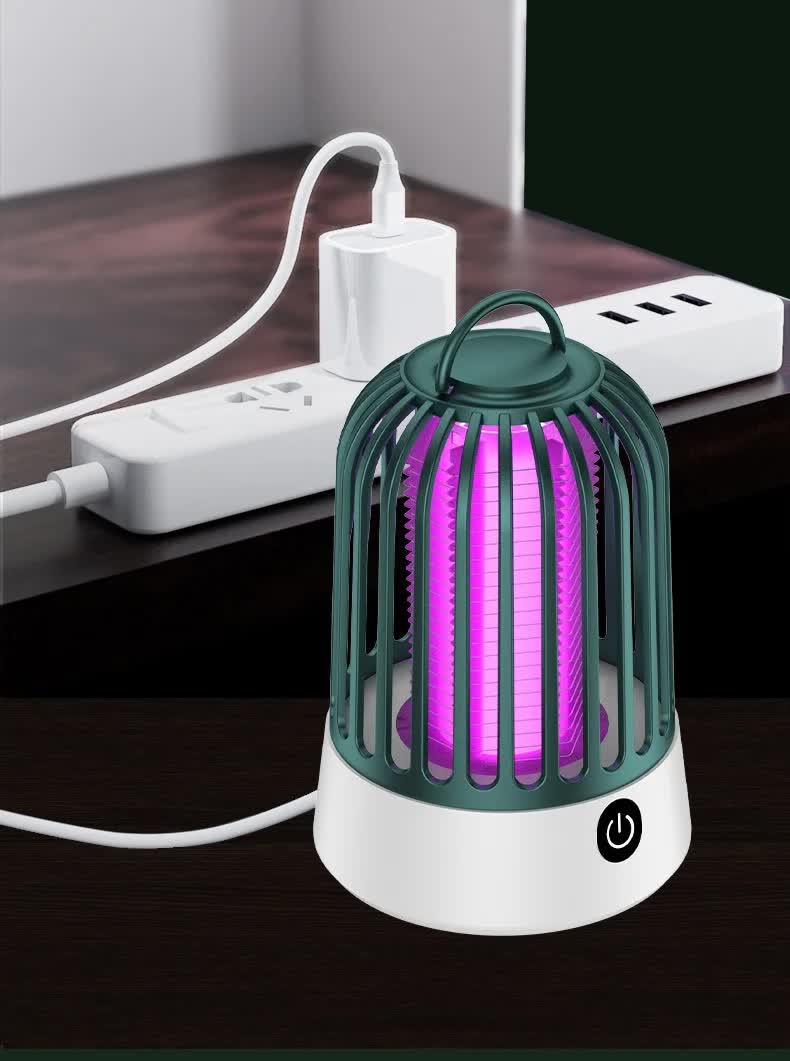 Yellow Electric Mosquito Killer Lamp - USB Rechargeable