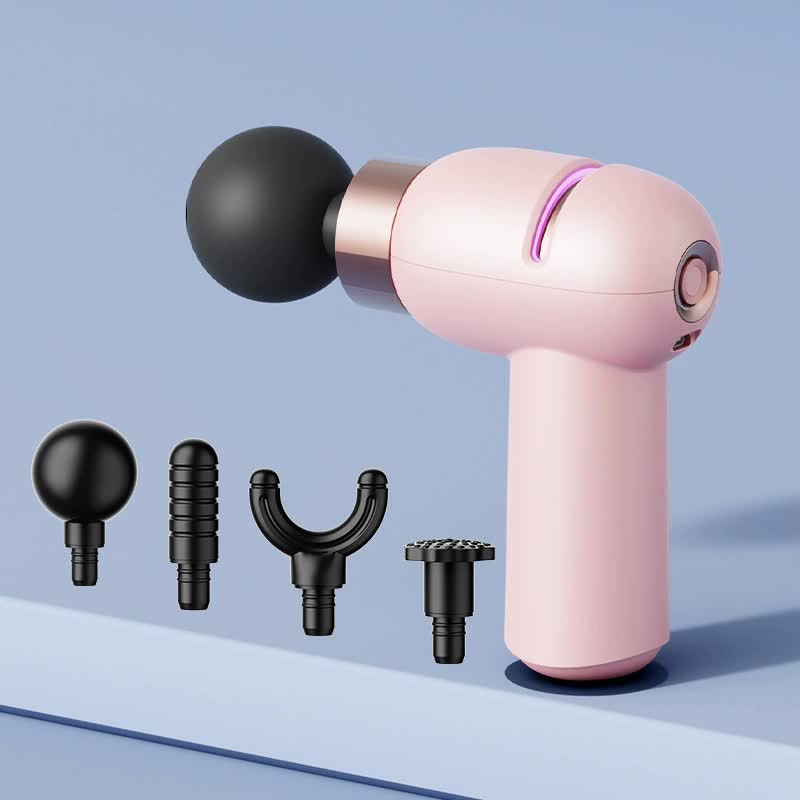 Portable Pink Massage Gun - Quiet Compact Design