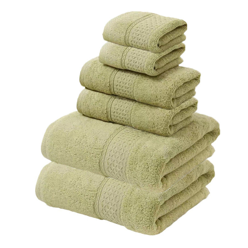 Pink Luxury Cotton Towel Set - Soft & Absorbent (6-Piece)