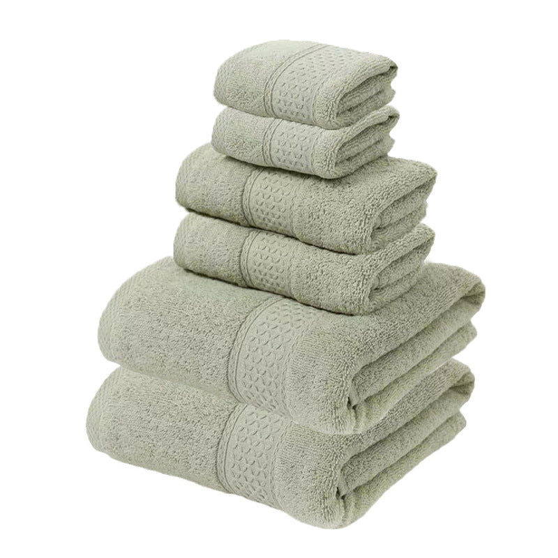 Pink Luxury Cotton Towel Set - Soft & Absorbent (6-Piece)