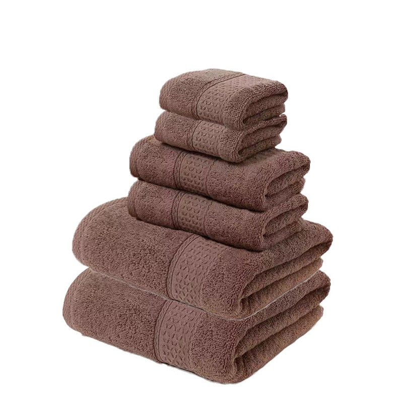 Pink Luxury Cotton Towel Set - Soft & Absorbent (6-Piece)