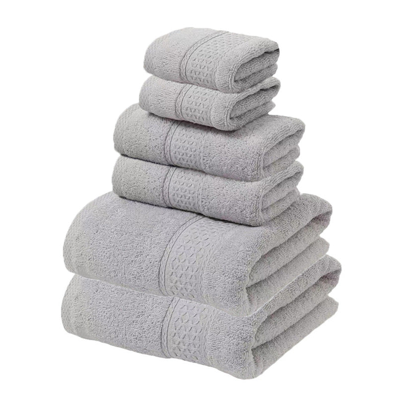 Pink Luxury Cotton Towel Set - Soft & Absorbent (6-Piece)