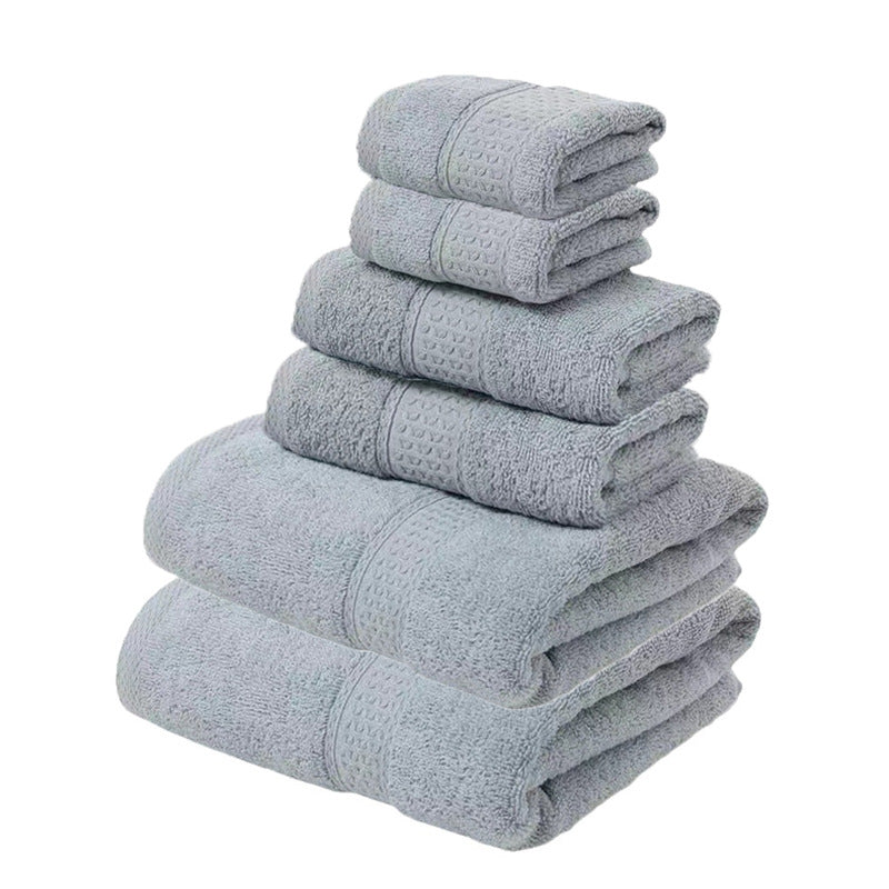 Pink Luxury Cotton Towel Set - Soft & Absorbent (6-Piece)