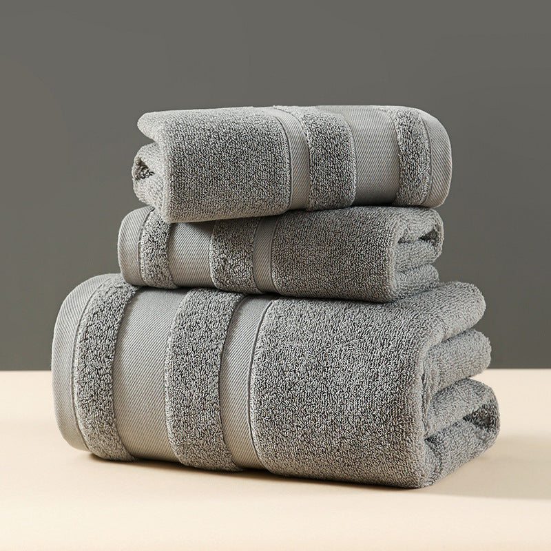 Luxury 3-Piece 100% Cotton Towel Set - Blue