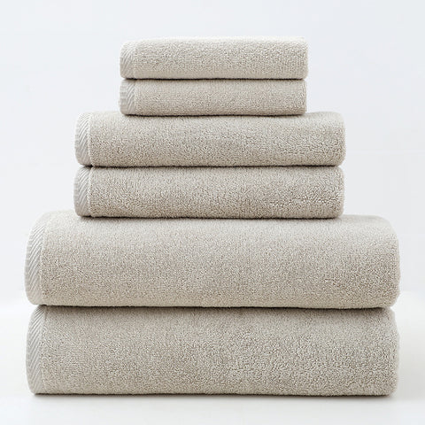 Premium Cotton Towel Set - Soft & Absorbent (6-Piece)