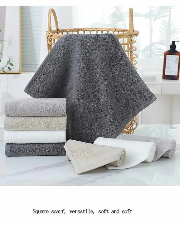 Grey Premium Cotton Towel Set - Soft & Absorbent (6-Piece)